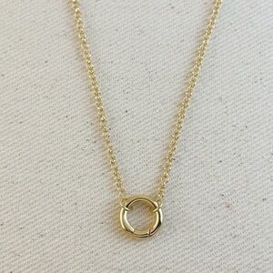 NWT Rolo Chain Necklace Featuring Carabiner Clasp